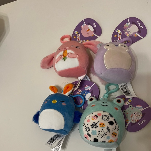 4 Small Squishmallow Keychains - Picture 2 of 11